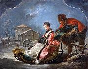 Francois Boucher Winter oil